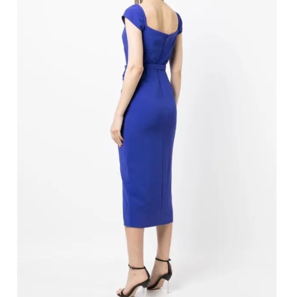 SELF-PORTRAIT Midi Crepe dress 6 - Picture 4 of 14